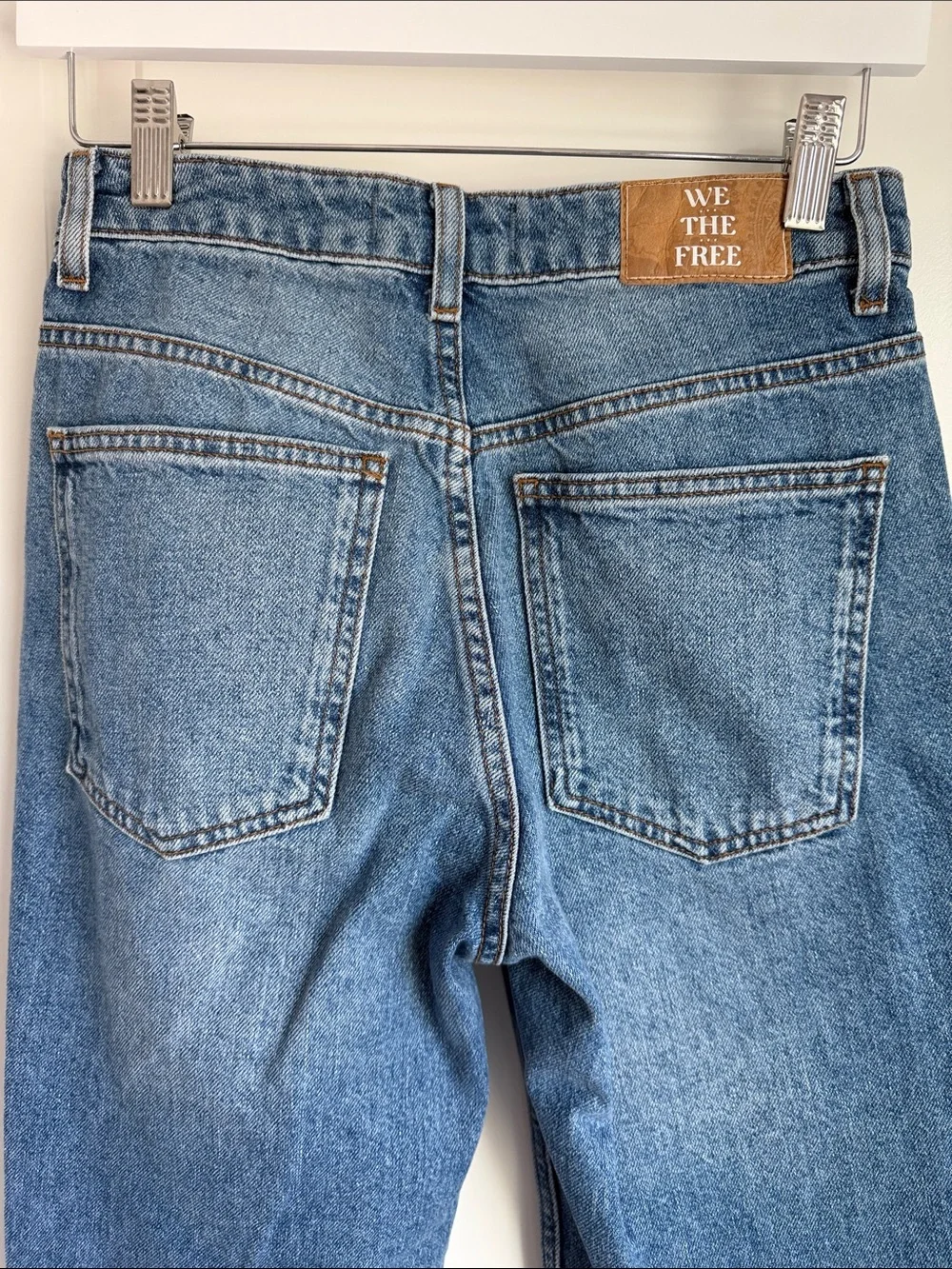 FREE PEOPLE The Pacifica High Rise Slim Straight Leg Jeans
